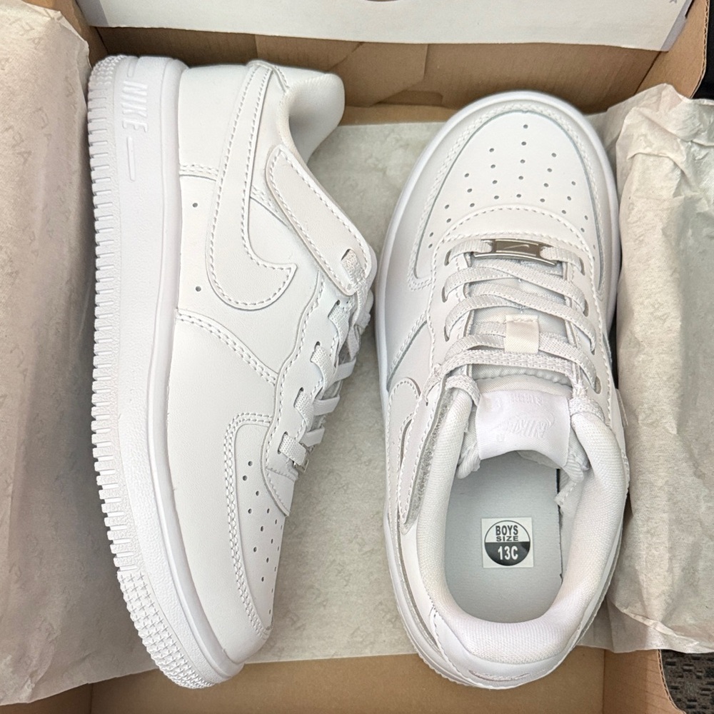Nike Kids All-White Sneakers